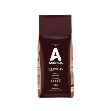 Café América Ristretto em Grãos 1 Kg